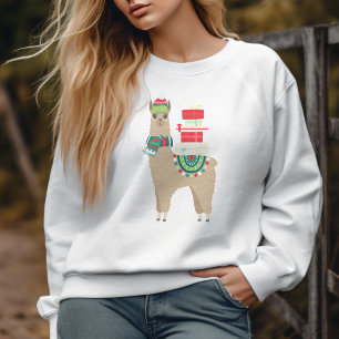 Festive Christmas Alpaca Sweatshirt