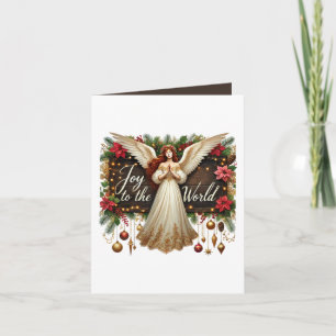 Festive Christmas Angel add message Card