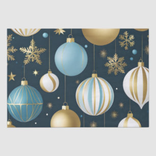 festive christmas balls tissue paper