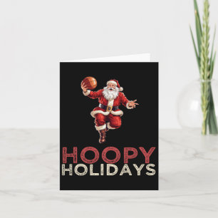 Festive Christmas Basketball Santa 1  Card