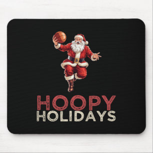 Festive Christmas Basketball Santa 1  Mouse Pad