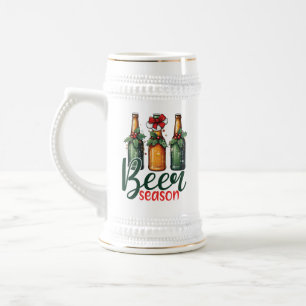 Festive Christmas beer Season Stein