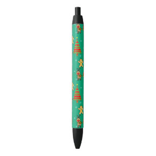 festive Christmas Black Ink Pen