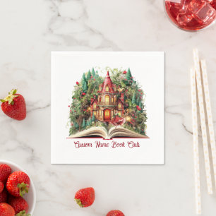 Festive Christmas Book Club Napkin