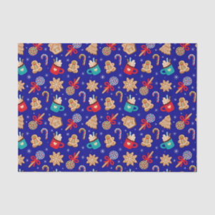 Festive Christmas Candy, Cookies and Hot Chocolate Tissue Paper