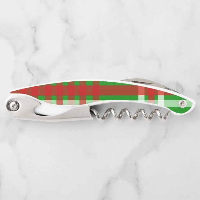 Festive Christmas Colours Corkscrew (Front)
