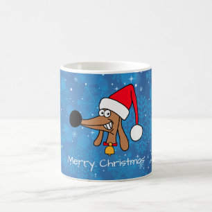 Festive Christmas Dachshund Dog Coffee Mug