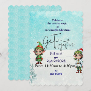 Festive Christmas Get-Together  Invitation