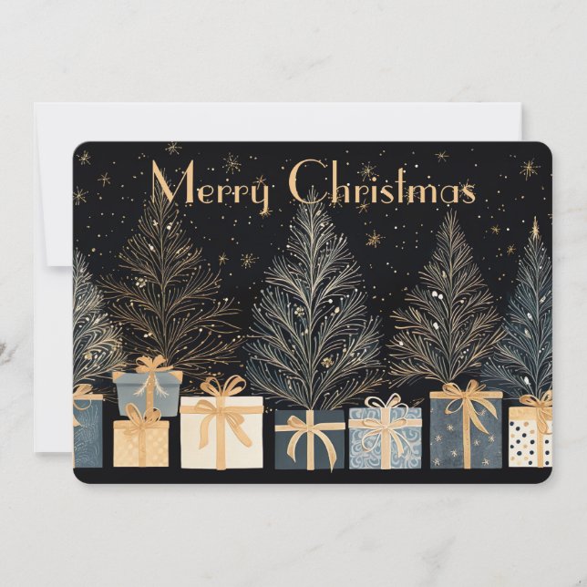 Festive Christmas Gift Greeting Card (Front)