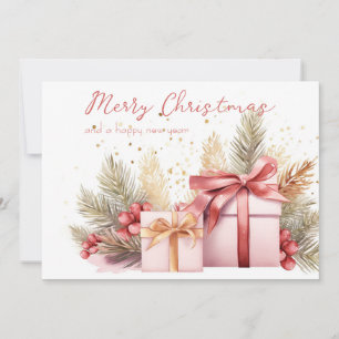 Festive Christmas Gift Greeting Card