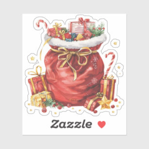 Festive Christmas Gift Sack with Presents