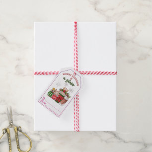 Festive Christmas gift tags for holiday cheer
