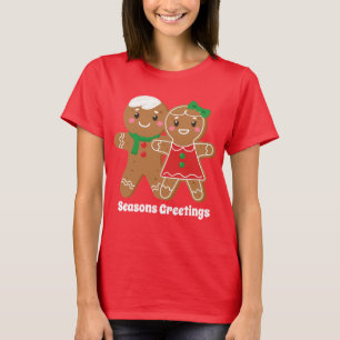 Festive Christmas gingerbread add text T-Shirt