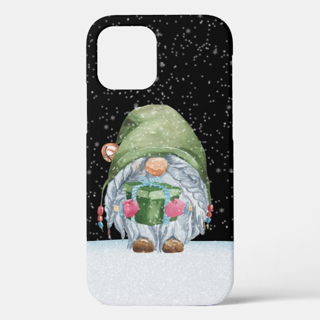Festive Christmas gnome Holiday Case-Mate iPhone Case (Back)