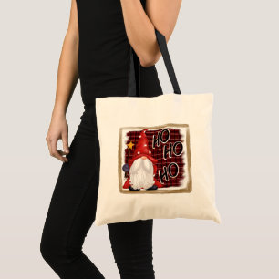 festive Christmas gnome Holiday Tote Bag