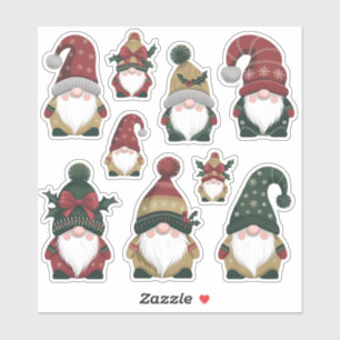 Festive Christmas Gnome Sticker Sheet