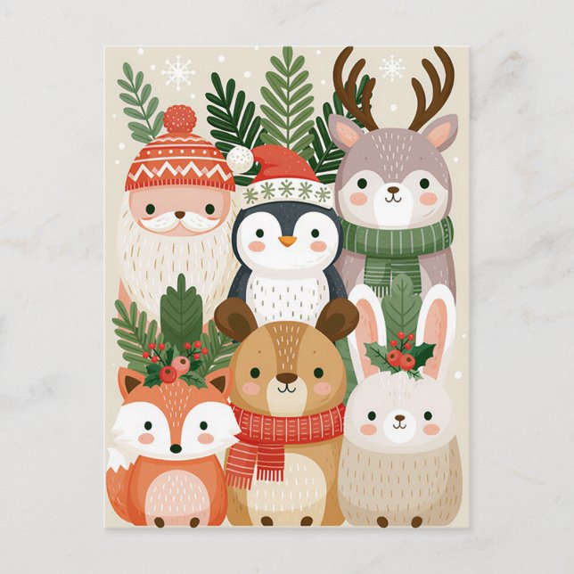 Festive Christmas Greeting Card (Front)