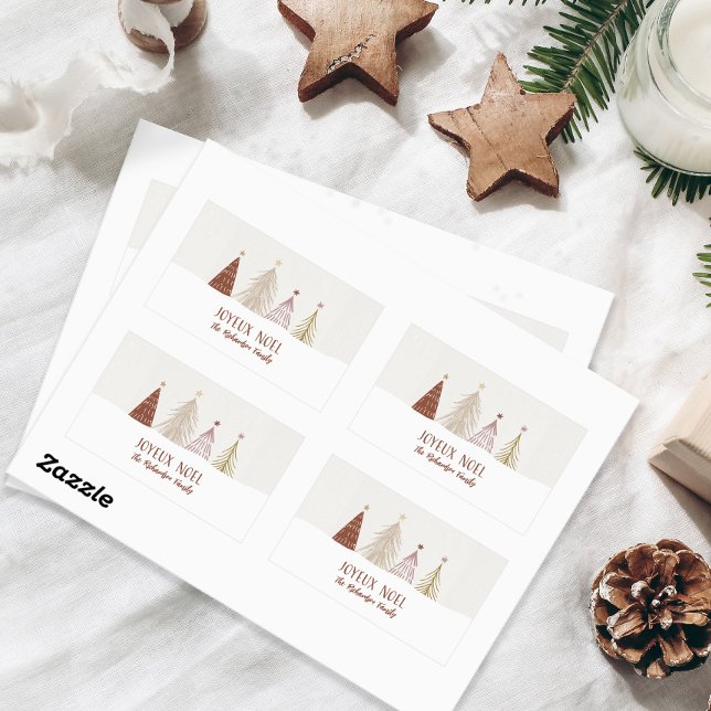 Festive Christmas Holiday Joyeux Noel Party Chic   Sticker (Creator Uploaded)