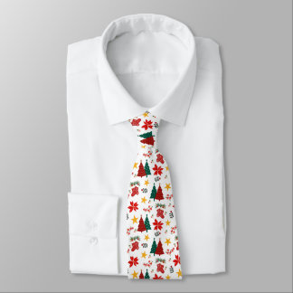 Festive Christmas Holiday Pattern Tie
