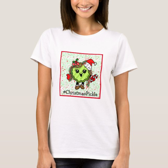Festive Christmas | Holiday Pickle   T-Shirt (Front)