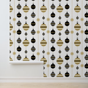 Festive Christmas Holiday tiled ornaments  Wallpaper