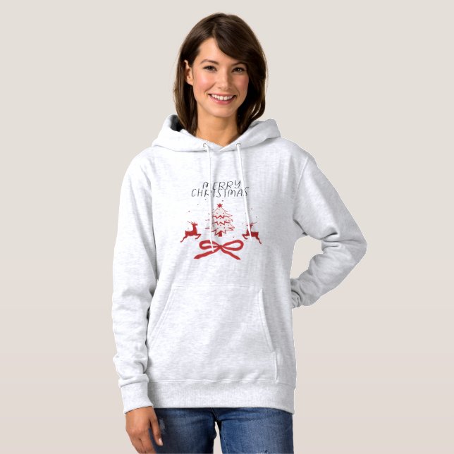 Festive Christmas Hoodie – Cozy, Fun  (Front Full)