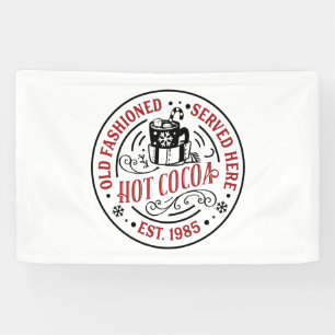 Festive Christmas Hot cocoa bar vendors Banner