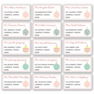 Festive Christmas Individual Name Shipping Address