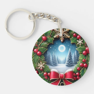 Festive Christmas Keychain - Holiday Charm