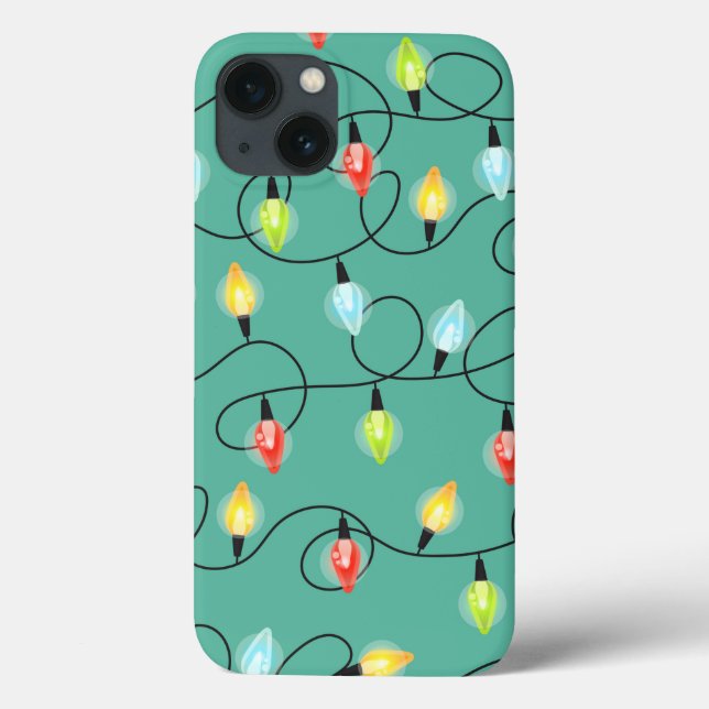 festive Christmas lights pattern Case-Mate iPhone Case (Back)