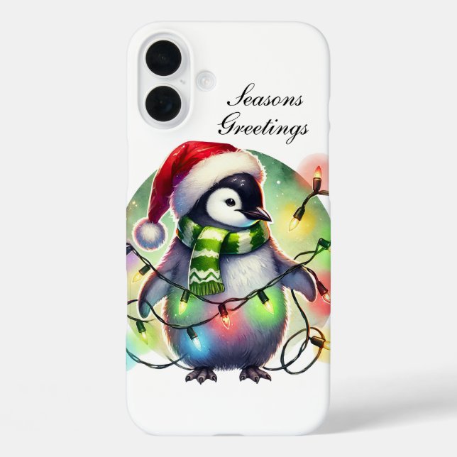 Festive Christmas monkey customizable  Case-Mate iPhone Case (Back)