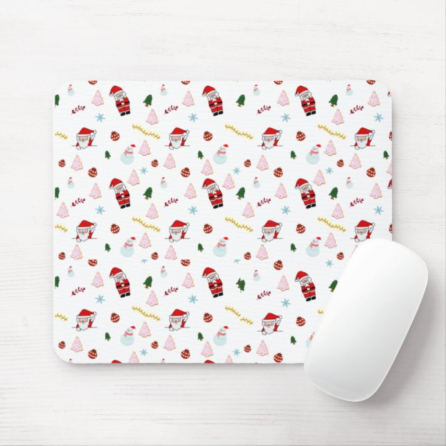 Festive Christmas Mousepad (With Mouse)