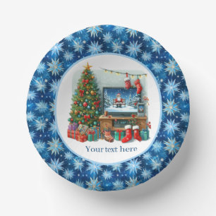 Festive Christmas movie party Paper Plate