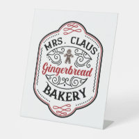 festive Christmas Mrs. Claus gingerbread bakery