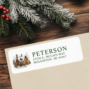 Festive Christmas New Home Return Address