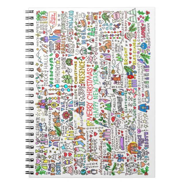 Festive Christmas Notebook (Front)
