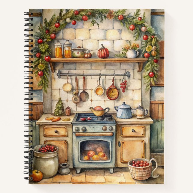 Festive Christmas Notebook – Holiday Journal (Front)