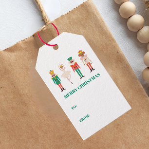 Festive Christmas Nutcracker Ballerina  Gift Tags