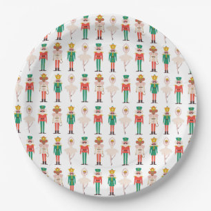 Festive Christmas Nutcracker Ballerina  Paper Plate