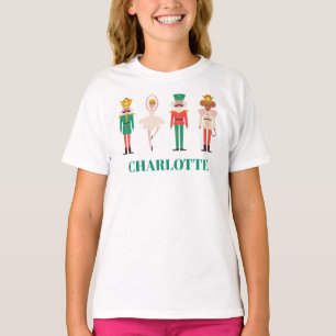 Festive Christmas Nutcracker Ballerina  T-Shirt