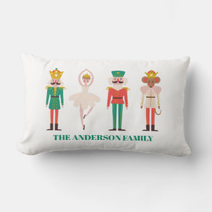 Festive Christmas Nutcracker Christmas Lumbar Pillow