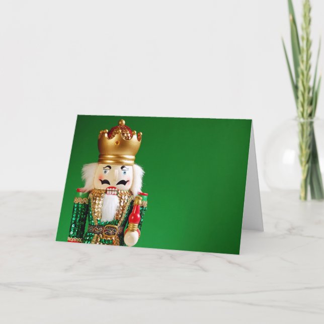 Festive christmas nutcracker greeting card (Front)