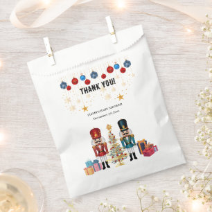 Festive Christmas Nutcracker Ornaments Baby Shower Favour Bag