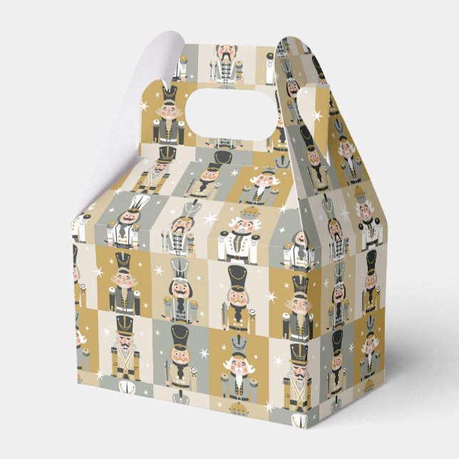 Festive Christmas Nutcrackers  Favor Box (Front Side)