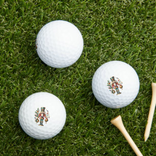 Festive Christmas Nutcrackers Golf Balls