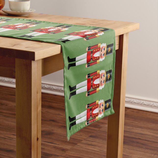 Festive Christmas Nutcrackers Medium Table Runner (In Situ)