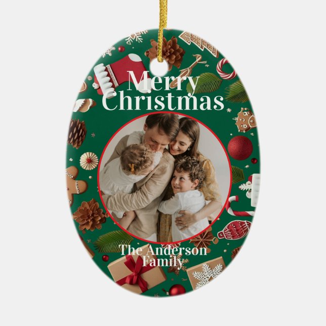 Festive Christmas Ornament (Front)