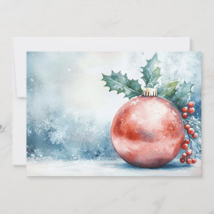 Festive Christmas Ornament Invitation