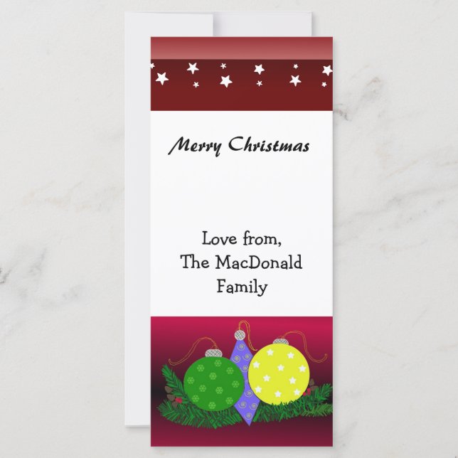 Festive Christmas Ornaments (Front)