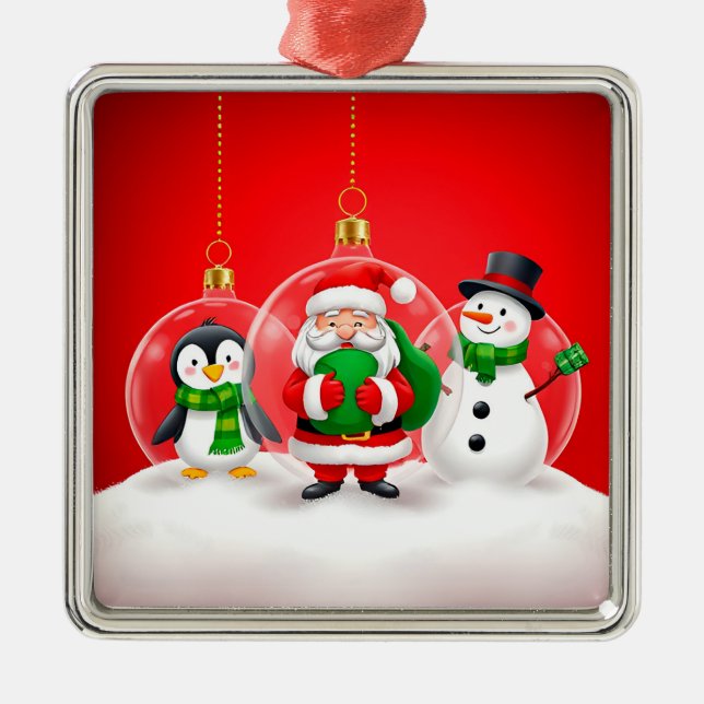 Festive Christmas Ornaments (Front)